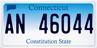 CT license plate AN46044