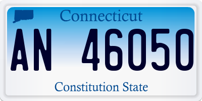 CT license plate AN46050