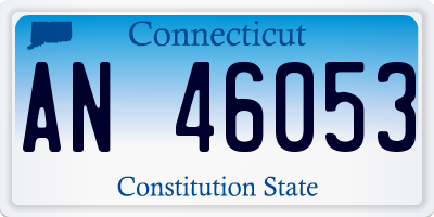 CT license plate AN46053