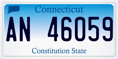 CT license plate AN46059