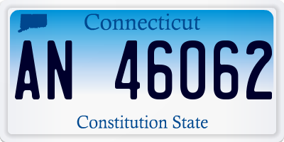 CT license plate AN46062