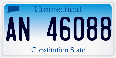 CT license plate AN46088