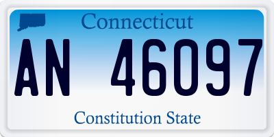 CT license plate AN46097