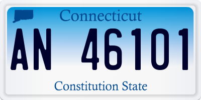 CT license plate AN46101