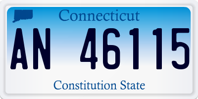 CT license plate AN46115