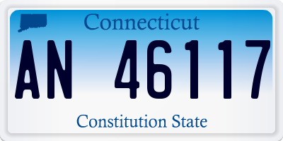 CT license plate AN46117