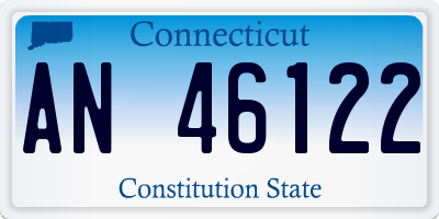 CT license plate AN46122