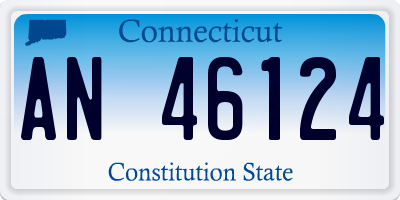CT license plate AN46124