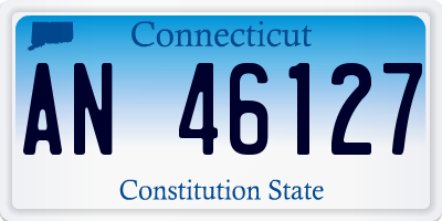 CT license plate AN46127