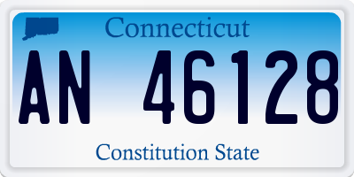 CT license plate AN46128