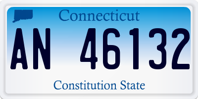 CT license plate AN46132
