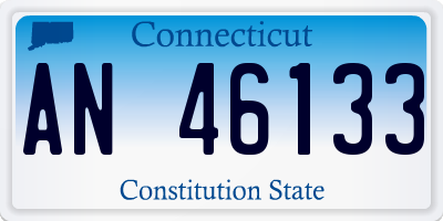 CT license plate AN46133
