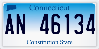 CT license plate AN46134