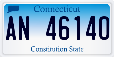 CT license plate AN46140