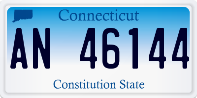 CT license plate AN46144