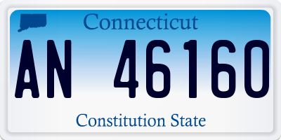 CT license plate AN46160