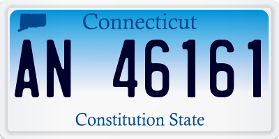 CT license plate AN46161