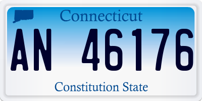 CT license plate AN46176