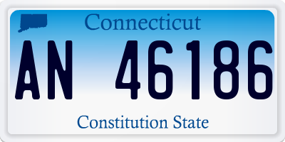 CT license plate AN46186