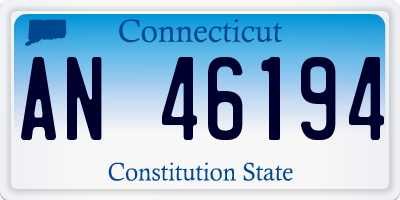 CT license plate AN46194