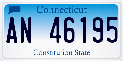 CT license plate AN46195