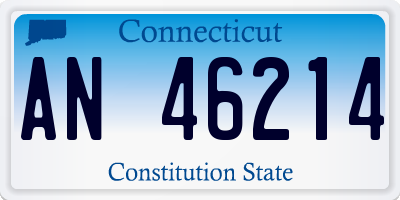 CT license plate AN46214