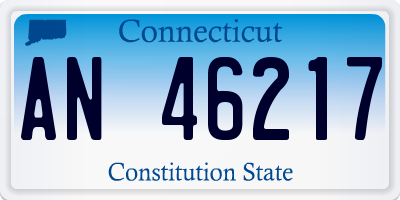 CT license plate AN46217