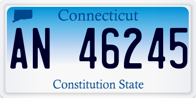 CT license plate AN46245