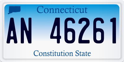 CT license plate AN46261