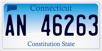 CT license plate AN46263