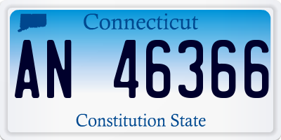 CT license plate AN46366