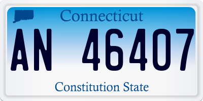 CT license plate AN46407