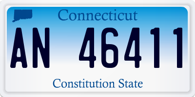 CT license plate AN46411