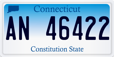 CT license plate AN46422