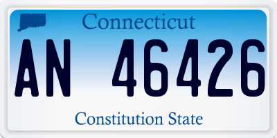 CT license plate AN46426