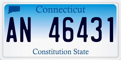 CT license plate AN46431