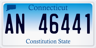 CT license plate AN46441