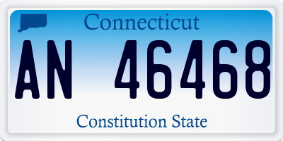CT license plate AN46468