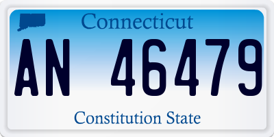CT license plate AN46479