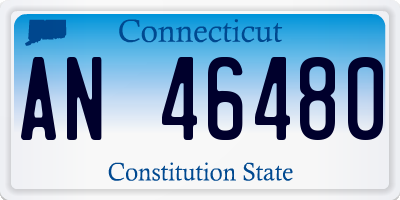 CT license plate AN46480