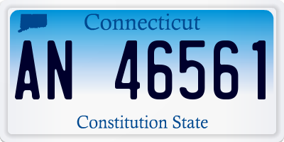 CT license plate AN46561
