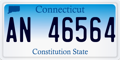 CT license plate AN46564