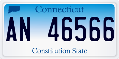 CT license plate AN46566