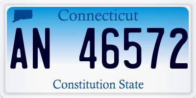 CT license plate AN46572