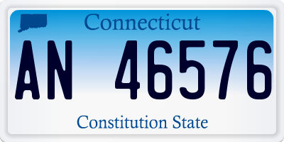 CT license plate AN46576