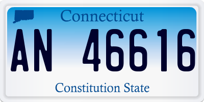CT license plate AN46616