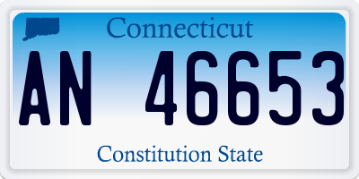 CT license plate AN46653