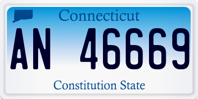 CT license plate AN46669
