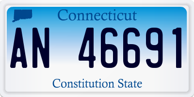 CT license plate AN46691