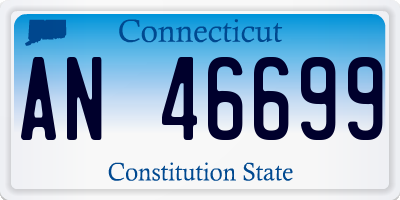 CT license plate AN46699